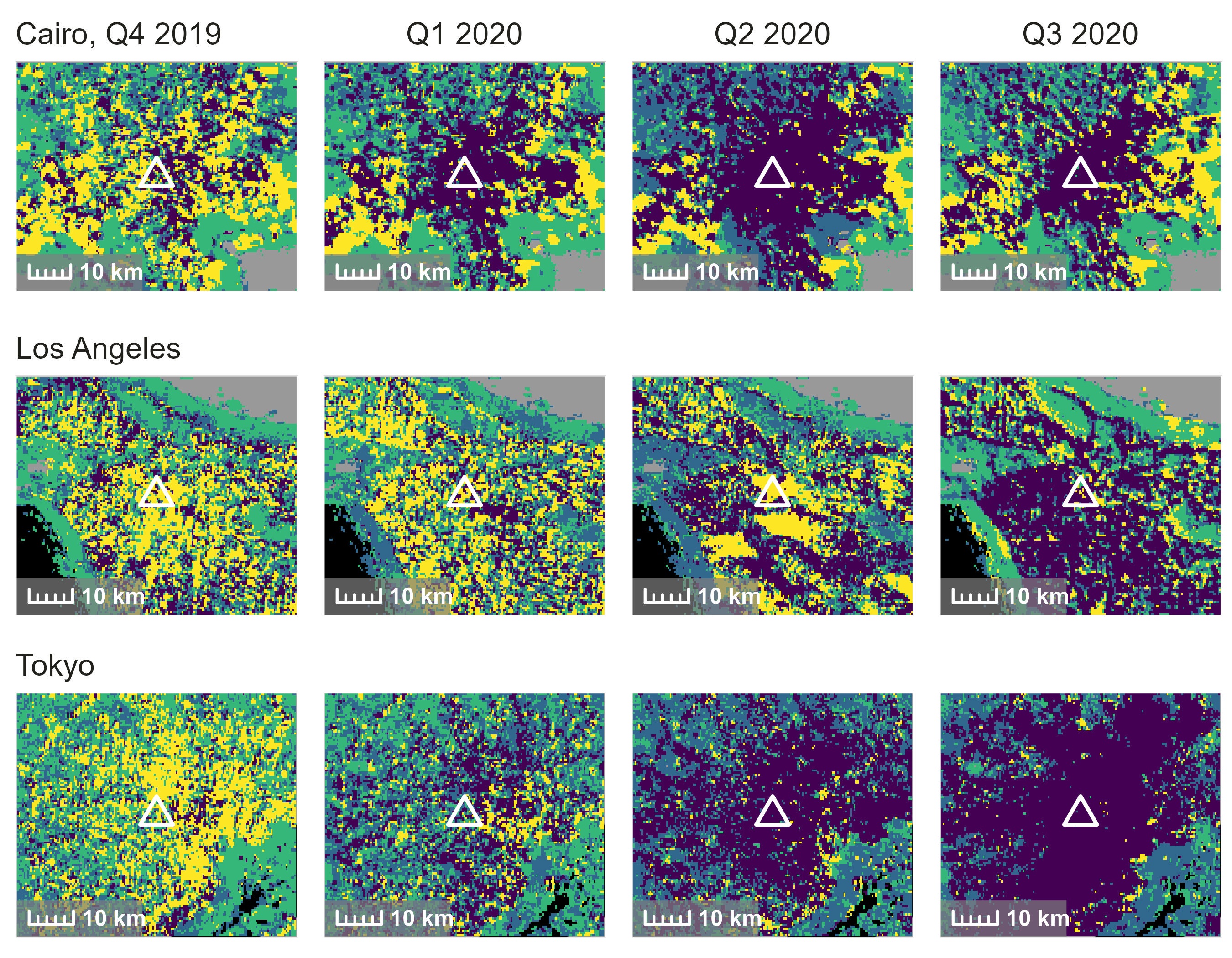 Satellite Imagery Reveals Differing Pathways to Adaptation